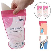 Longay 2pcs Disposable Outdoor Car Travel Emergency Child Adult Unisex Toilet Urine Bags Pee Bag Mini W.C (B)