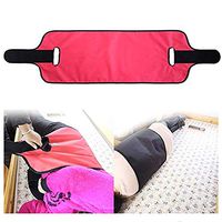 Jeamive Padded Bed Transfer Nursing Sling,Non-Slip Patient Lift Sling Transfer Belt with Handles Helps Provides Guaranteed Safety Transfers from Cars, Wheelchairs, Beds (63x16.5inch)（Red）