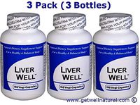 Liver Well (100 Capsules)"3 Bottle Pack"- Concentrated Herbal Blend - Dietary Supplement