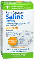 SinuCleanse Saline Refills 60 Packets 60 Each (Pack of 2)