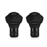 Zerone Waterproof Twins True Wireless Earbuds, Noise Cancelling Bluetooth Earbuds Sport Stereo Mini Bluetooth Headphones V4.2 with Built-in Mic(Black)