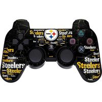 Skinit Decal Gaming Skin for PS3 Dual Shock Wireless Controller - Officially Licensed NFL Pittsburgh Steelers Black Blast Design