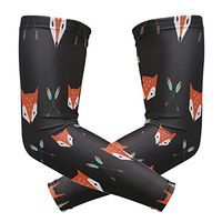ZZKKO Fox Arrow Cooling Arm Sleeves Cover Uv Sun Protection for Men Women Running Golf Cycling Arm Warmer Sleeves 1 Pair