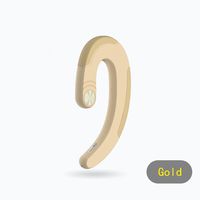 Mini Wireless Bluetooth Headphones - Earhook Stereo Hi-Fi Earphones Sports Gym Headsets HD Noise Canceling Earbuds Handsfree with Mic Earpiece for airpods iPhone X 8 7 6 6s Plus Android Samsung -Gold