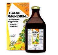 Floradix Magnesium Liquid Supplement 17 Oz - Non-GMO, Vegetarian, Gluten-Free For Men & Women - by Salus Haus