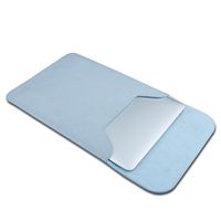 ELEOPTION Microfiber Soft Leather Laptop Sleeve Slim Case Cover Integrated Tablet Sleeve Carrying Bag for Apple MacBook MacBook 12", MacBook 11.6", MacBook 13.3", MacBook 15.5" (MacBook 12", Blue)