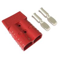 350A Battery Connector AWG 2/0 Quick Connect Battery Modular Power Connectors Quick Disconnect (Red)