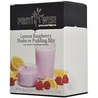 ProtiWise - High Protein Diet | Lemon Raspberry Shake & Pudding | Low Calorie, Low Fat, Low Cholesterol (7/Box)