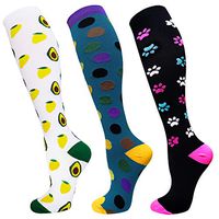 Compression Socks for Women&Men 20-30mmHg (3 Pairs) - Best for Running, Travel,Cycling,Nurse,Pregnant