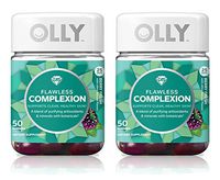 Olly Flawless Complexion Gummy Supplement, with antioxidants; Berry Fresh; 50 count, 25 day supply (packaging may vary), 2 Pack