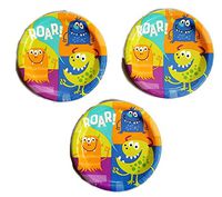 Fun Monsters Birthday Party Plates (24) Party Bundle
