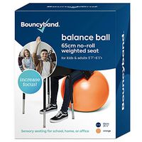 Balance Ball - No-Roll Weighted Seat is a Flexible Chair for School, Office or Home(Large, Orange)