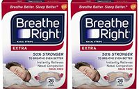 Breathe Right Nasal Strips to Stop Snoring, Drug-Free, Extra Tan, 52 (Count)
