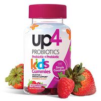 up4 Kids Probiotic Gummies | Digestive and Immune Support | Gelatin-free, Vegan, Non-GMO | With prebiotic and vitamin C | For ages 3+ | 30 count