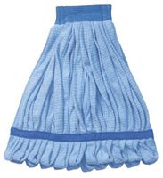 Wilen A10002, Super Sorb Tube Looped End Wet Mop, Medium, 5" Head Band, Blue (Case of 12)