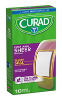 Curad Sheer, 2 Inches X  3  3/4 Inches Bandage (Pack of 4)