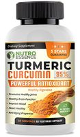 Turmeric Curcumin 95% Curcuminoids with Bioperine 60 Capsules | All Natural & Powerful Antioxidant Dietary Supplement | Joint Support, Enhance Mood & Promote Wellness