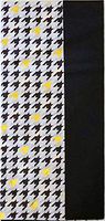 Houndstooth Black White & Gold Print Pack of Decorative Premium Gift Wrapping Tissue Paper