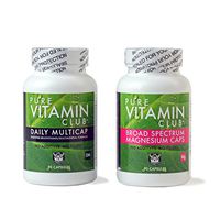 Daily Multivitamins and Magnesium Cap Bundle - NO Fillers, NO Binders, NO Added Ingredients. Perfect Blend of Vitamins and Minerals Plus Broad Spectrum Magnesium Caps with Blend of 4 Magnesium Forms.