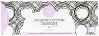 Honest Organic Cotton Tampons with No Applicator, Super Plus, 20 Count