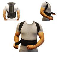 Adjustable Posture Corrector Medical Device to Improve Bad Posture, Thoracic Kyphosis, Shoulder Alignment, Upper Back Pain Relief for Women, Men & Teens S-XXL (L)