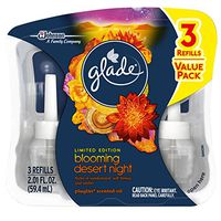 Glade Plugins Scented Oil Air Freshener Refill, Blooming Desert Night, 3 Count