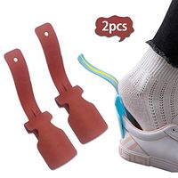 Geggur Lazy Shoes Helper for Easy to Wear Shoes, 2pcs Portable Shoe Lifting Helper for Men, Women and Kids, Sock Slider Handled Shoe Horn for Seniors, Elderly, Disabled - Perfect for Everyday Use