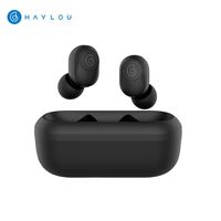 Docooler Haylou GT2 TWS BT Earphones BT5.0 Wireless Earbuds Mini Portable Earpieces DSP Noise Reduction HD Stereo Call Sports Running Headset with Mic Charge Cable for Huawei Xiaomi Smartphone