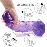 Stkuoo Cute Female and Couple Toys, Hugely Realistic Dillo with Powerful Suction Cups