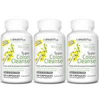 Health Plus Super Colon Cleanse Psyllium with Herbs, Capsules 60 ea (Pack of 3)