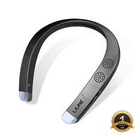 Neckband Wearable Speaker,LIUHE Wireless Bluetooth Speaker,Portable Personal Sport Speaker,Listen to Music, Watch TV with Theater Quality 3D Sound, Hands-Free Phone Calls (Titanium Black)