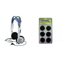 Koss KTXPRO1 Titanium Portable Headphones with Volume Control & Portable Replacement Cushions