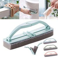 Almost Glass Cleaning Brush with Handle Folding Strong Decontamination Sponge Brush Brushes 1Pc
