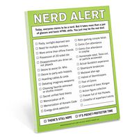 Knock Knock 12092  Nifty Note Pad, Nerd Alert