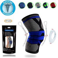 Professional Knee Brace Compression Sleeve - Best Knee Pads Knee Braces for Men Women, Medical Grade knee sleeves support for Meniscus Tear, Arthritis, Joint Pain Relief, Sports Injury Recovery