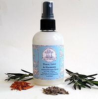 Peace, Love & Harmony Aromatherapy Spray. Over 90% Organic, Vegan & Phthalates and Paraben Free