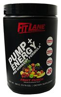 Pre Workout Powder for Men and Women. Best Tasting Preworkout Nitric Oxide Booster with Citrulline & Agmatine to Boost Endurance. Pump + Energy by Fit Lane Nutrition Fruit Punch Flavor, 30 Servings.