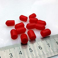 Let's dream 6mm protective cover Rubber Covers Dust Cap for SMA connector or metal tubes 100pcs/lot