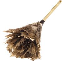 Carlisle 4574300 Wood Handle Feather Duster, 24" Overall Length, Brown