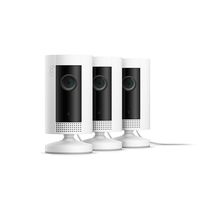 Introducing Ring Indoor Cam, Compact Plug-In HD security camera with two-way talk, White, Works with Alexa - 3-Pack