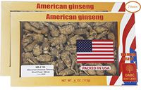DABC OAK LAND 4OZ*2=227gm/2 Boxes Hand-Selected American Wisconsin Farmed Ginseng Root | 美国西洋参 花旗参 礼盒装 |Cultivated American Wisconsin Ginseng 133# Box