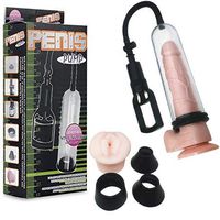 Powerful P~nnìs Training Pump Men Vacuum Pump P~nnìs Extension Enlargers with Soft TPE Sleeve Manual Operation (A)