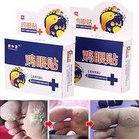 Teemint 6pcs Foot Corn Patch Foot Care Medical Plaster Foot Corn Removal Calluses Plantar Warts Thorn Plaster Relieving Pain