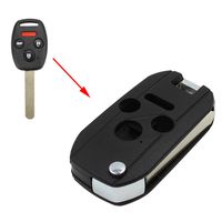 Heart Horse Keyless Entry Flip Key for Honda Accord Civic Ex Pilot CRV Odyssey Accord Fit City 3+1 Buttons Remote Shell Cover Fob Case