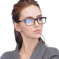 Jimmy Orange Anti Glare Tinted Women's Blue Light Blocking Men's Computer Glasses Eye Strain Readers Clear Anti Reflective, Leopard