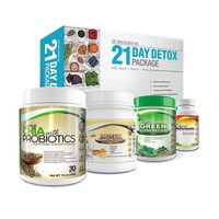 Don Colbert MD 21 Day Detox Package - 30 Day Milled Chia Plus Probiotics - 30 Day Enhanced Multivitamin Plus Minerals - 21 Day Vegan Protein Powder - 30 Day Green Supremefood Plus Enyzmes & Herbs