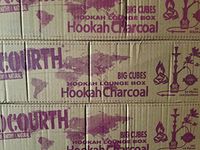 Big Cubes CocoUrth Coals Hookah Lounge Case Hookah Natural Coconut Charcoal 640 Pieces Big Cube Nara 10 Kilo Shisha Coal