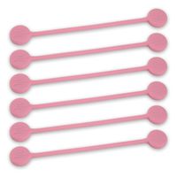 TwistieMag Strong Magnetic Twist Ties - The Tickled Pink Collection - Light Pink 6 Pack - Super Powerful Unique Solution for Cable Management, Hanging & Holding Stuff, Fidgeting, Or Just for Fun!