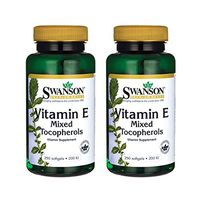 Swanson Vitamin E Mixed Tocopherols 200 Iu (134 Milligrams) 250 Sgels (2 Pack)