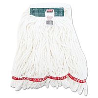 Rubbermaid A21206WHI Web Foot Shrinkless Looped-End Wet Mop Head Cotton/Synthetic Medium White